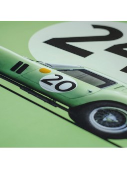 Ferrari 250 GTO Green - 24H Le Mans 1962 - Poster collector