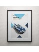 Jaguar Type D bleu - 24H Le Mans 1957
